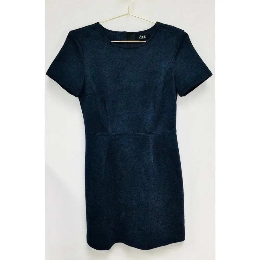 Women's A.B.S. Collection Dress,‎ Size 6, Navy Blue Short Sleeve